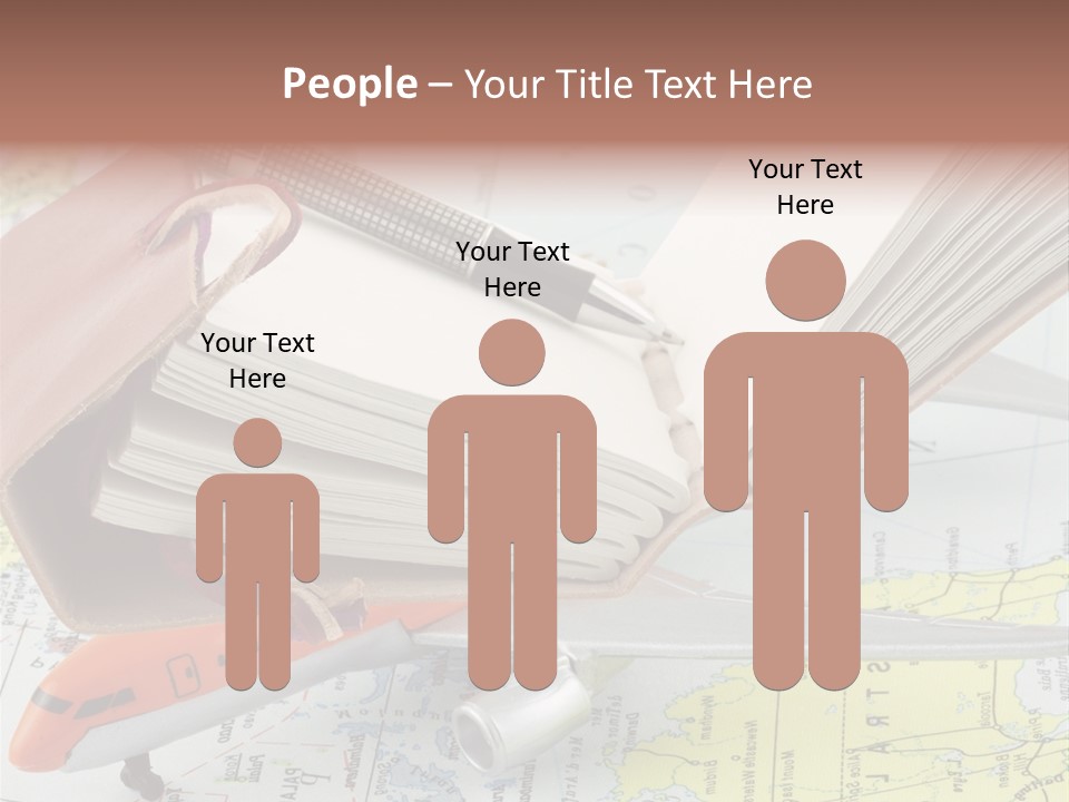 Voyager Notes Carnet De Voyages PowerPoint Template