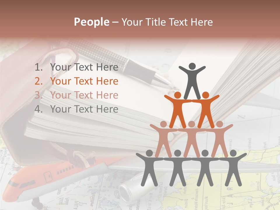 Voyager Notes Carnet De Voyages PowerPoint Template