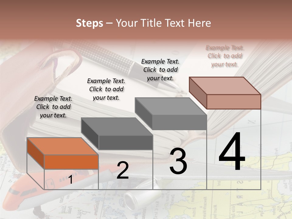 Voyager Notes Carnet De Voyages PowerPoint Template