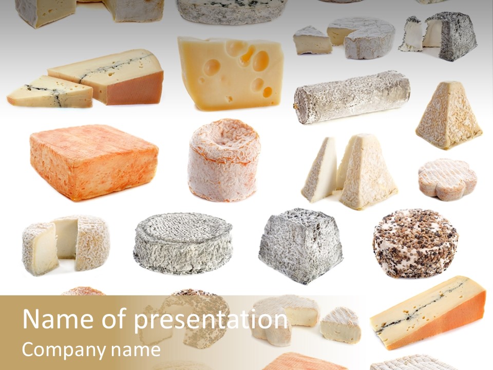 Lait Fond Fromage PowerPoint Template
