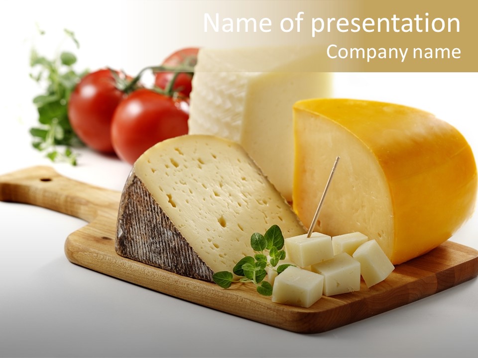 Delicioso Queso Para Cocinar Comer Queso PowerPoint Template