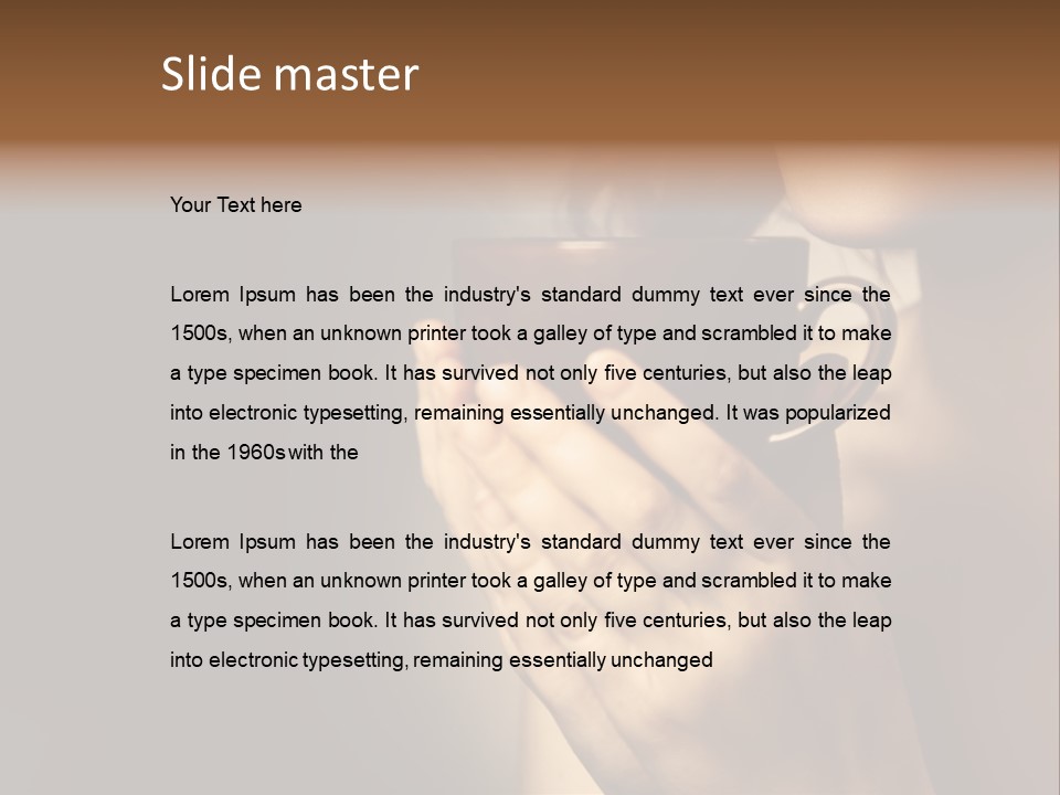 Cup Sensual Closeup PowerPoint Template