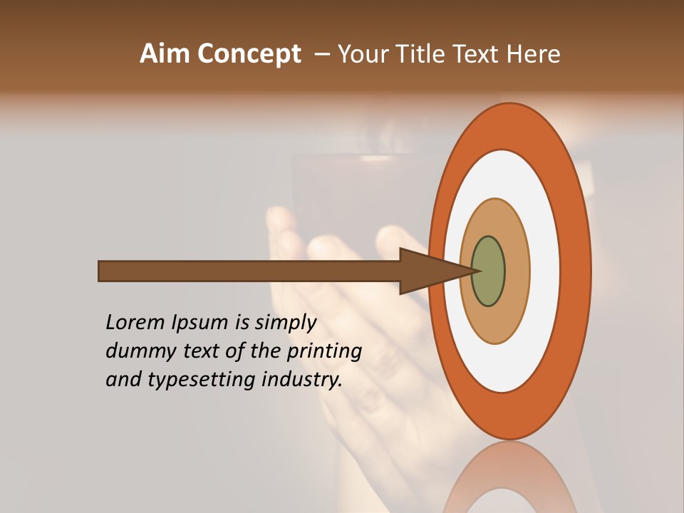 Cup Sensual Closeup PowerPoint Template