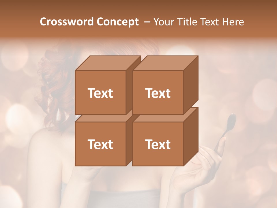 Close Portrait Beauty PowerPoint Template