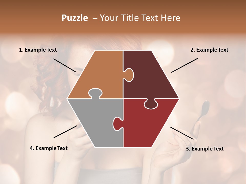 Close Portrait Beauty PowerPoint Template