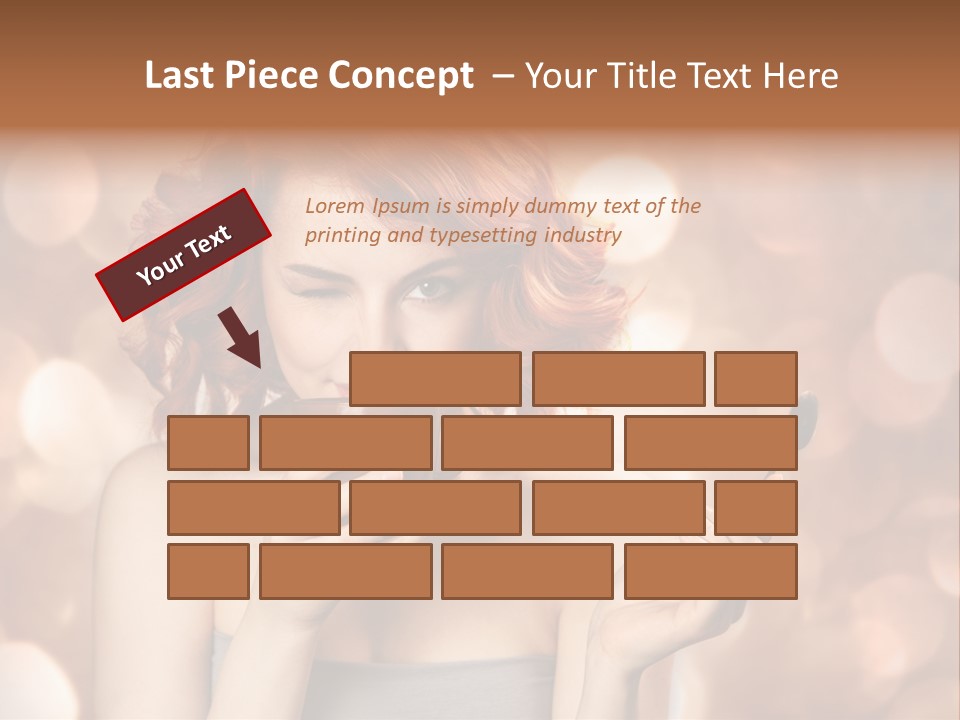 Close Portrait Beauty PowerPoint Template