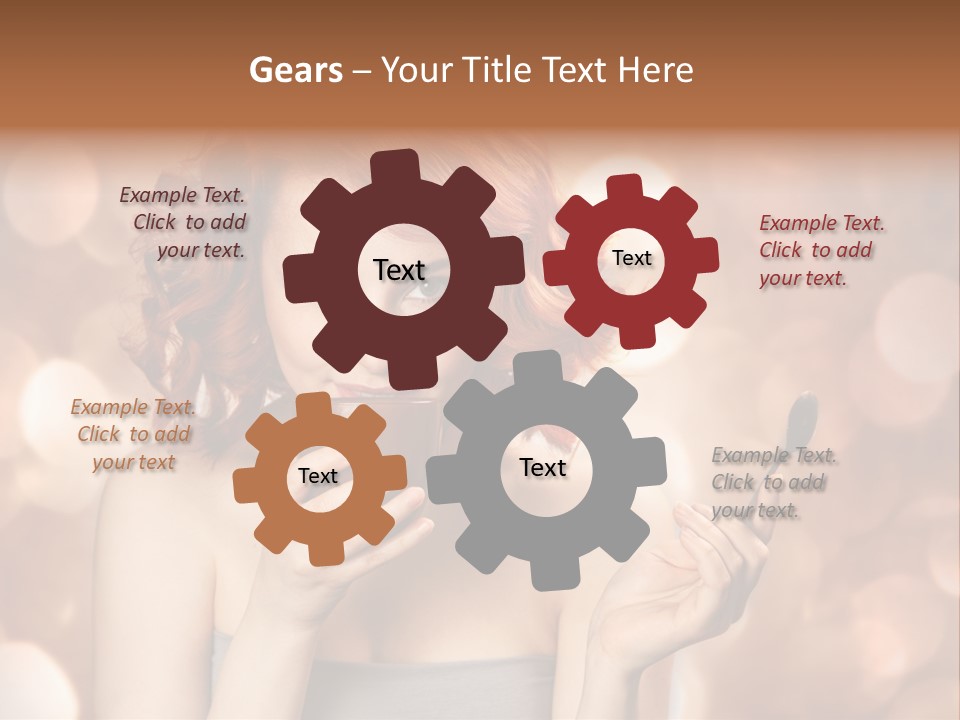 Close Portrait Beauty PowerPoint Template