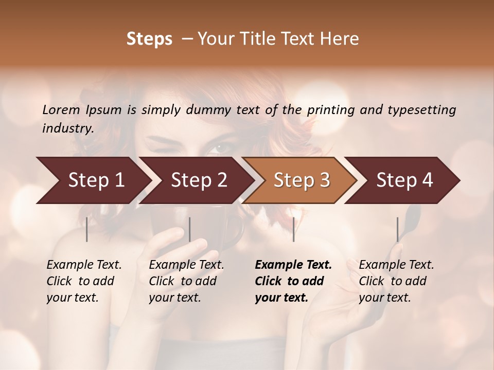 Close Portrait Beauty PowerPoint Template
