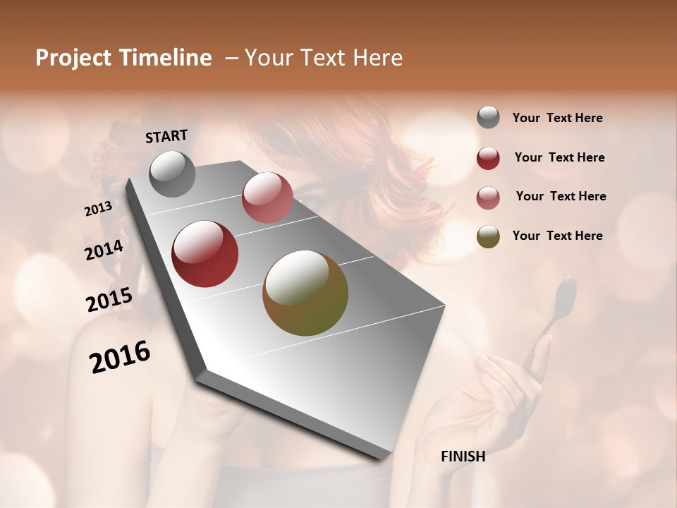 Close Portrait Beauty PowerPoint Template