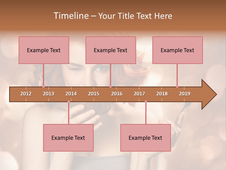 Close Portrait Beauty PowerPoint Template