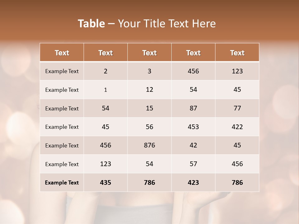 Close Portrait Beauty PowerPoint Template
