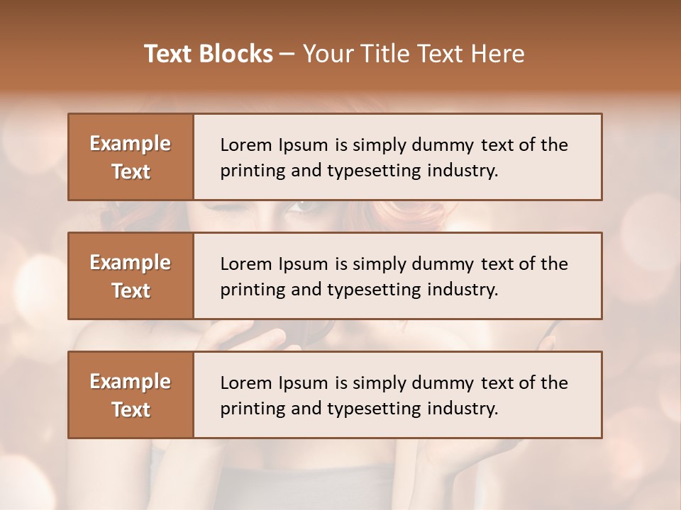 Close Portrait Beauty PowerPoint Template