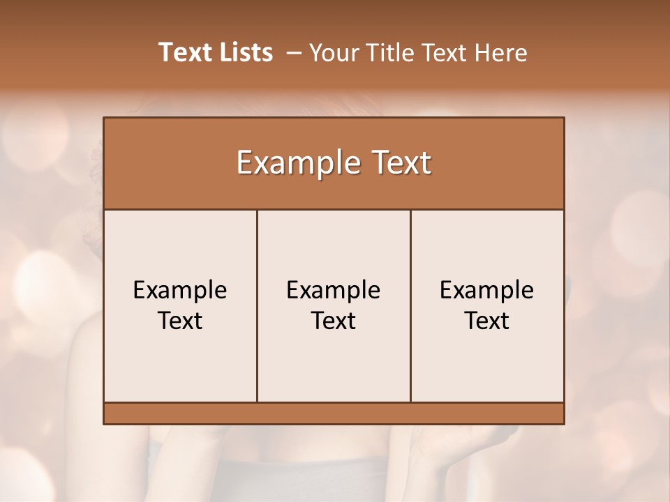 Close Portrait Beauty PowerPoint Template
