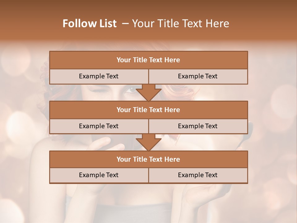 Close Portrait Beauty PowerPoint Template