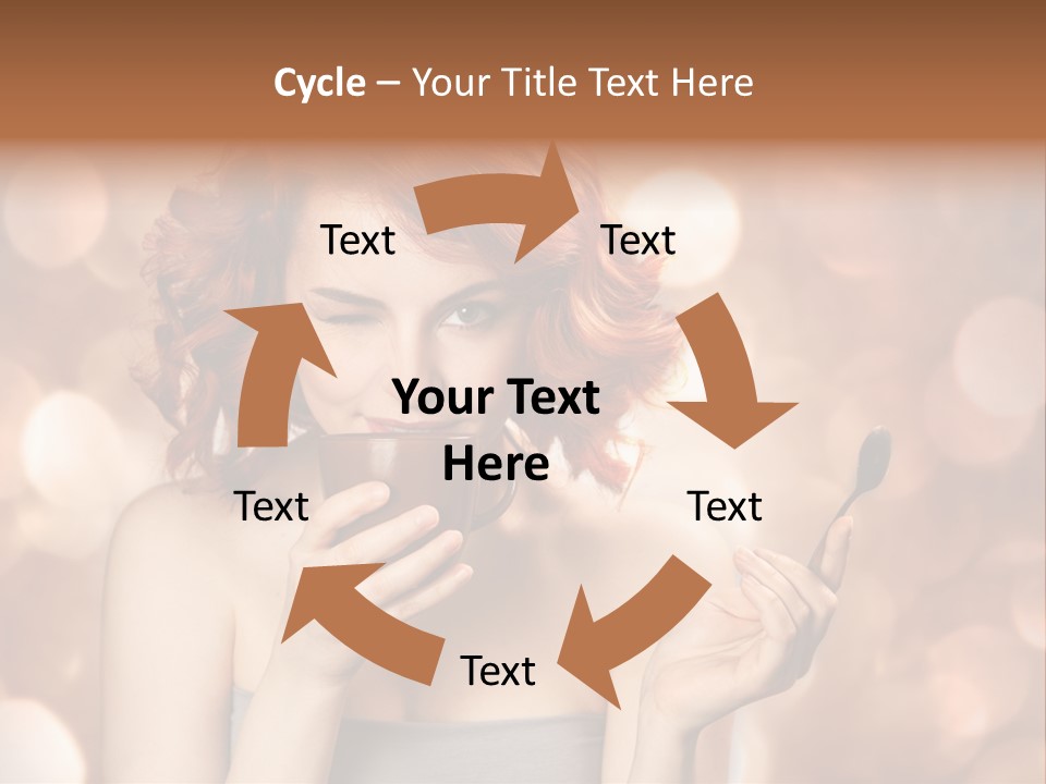 Close Portrait Beauty PowerPoint Template