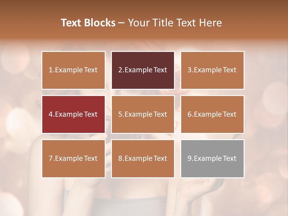 Close Portrait Beauty PowerPoint Template