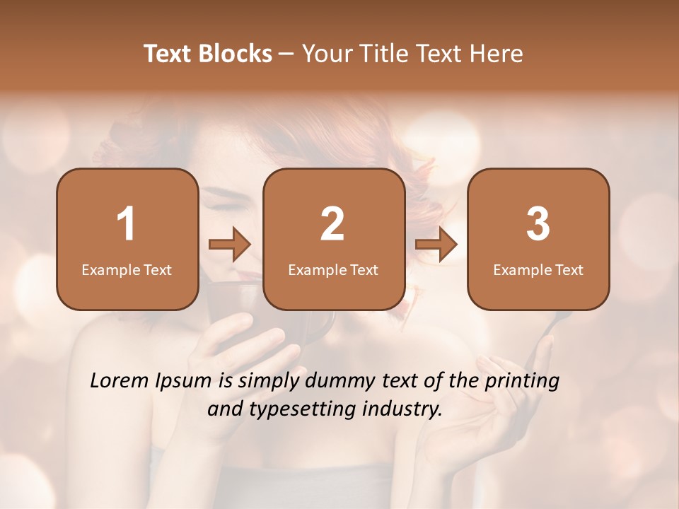 Close Portrait Beauty PowerPoint Template