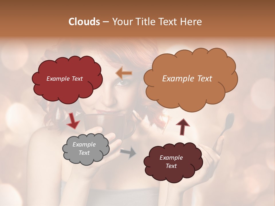 Close Portrait Beauty PowerPoint Template