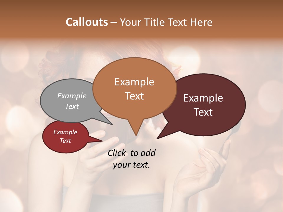 Close Portrait Beauty PowerPoint Template