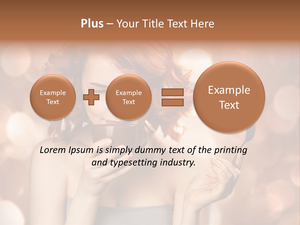 Close Portrait Beauty PowerPoint Template