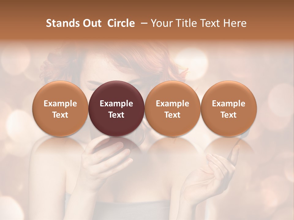 Close Portrait Beauty PowerPoint Template
