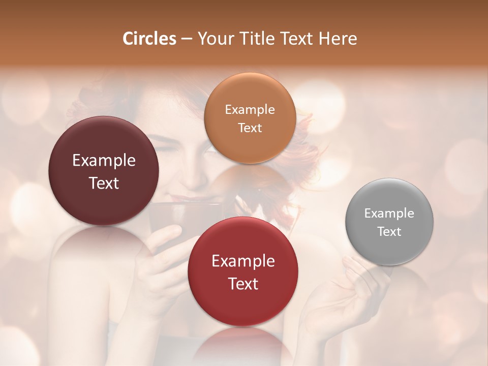 Close Portrait Beauty PowerPoint Template