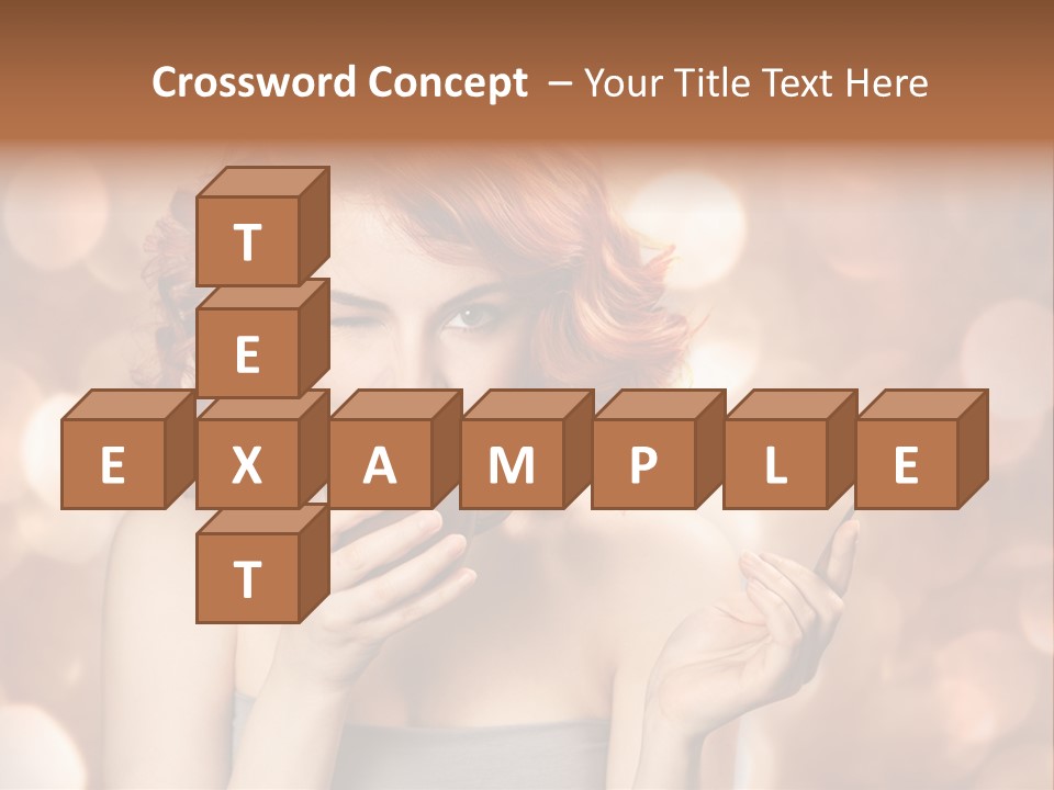 Close Portrait Beauty PowerPoint Template