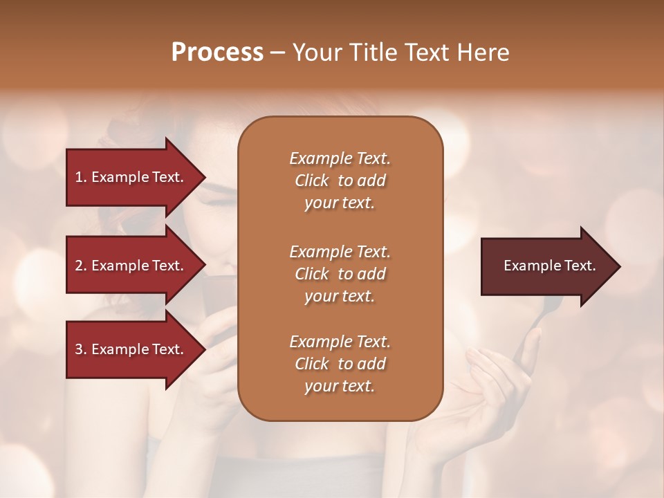 Close Portrait Beauty PowerPoint Template