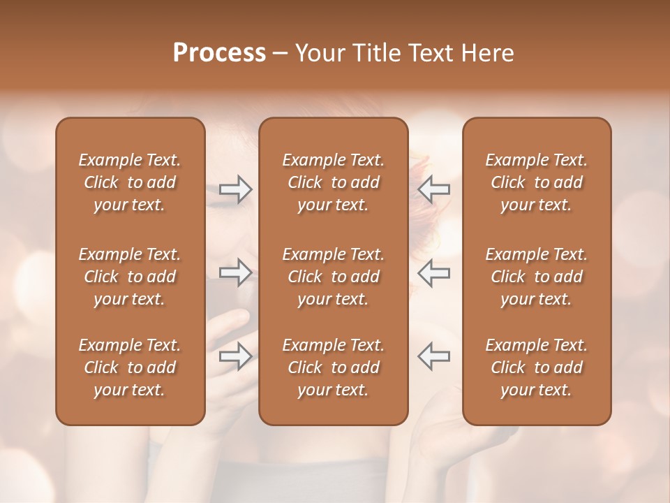 Close Portrait Beauty PowerPoint Template