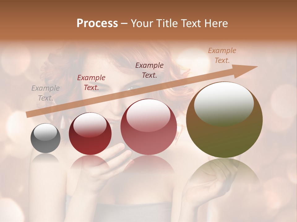 Close Portrait Beauty PowerPoint Template