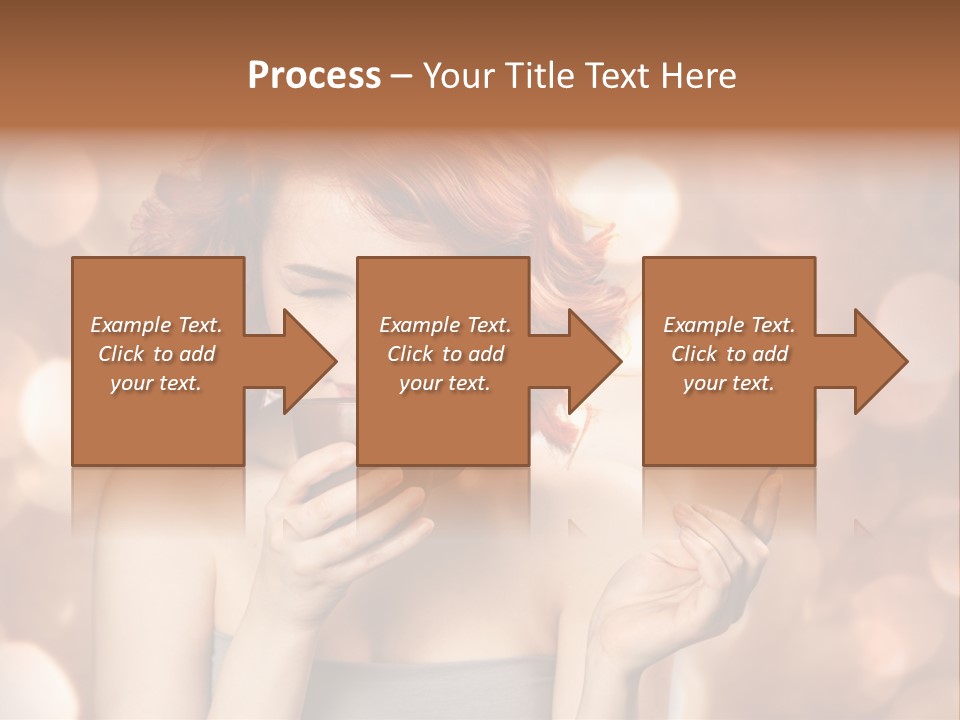 Close Portrait Beauty PowerPoint Template