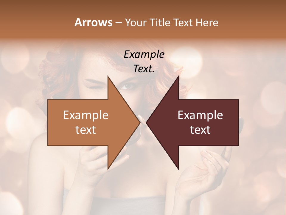 Close Portrait Beauty PowerPoint Template