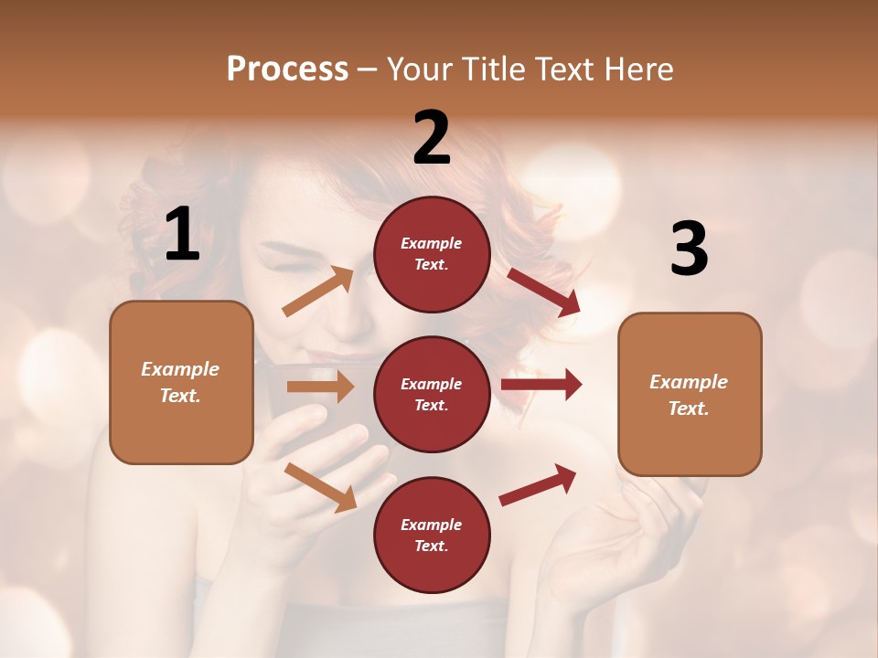 Close Portrait Beauty PowerPoint Template