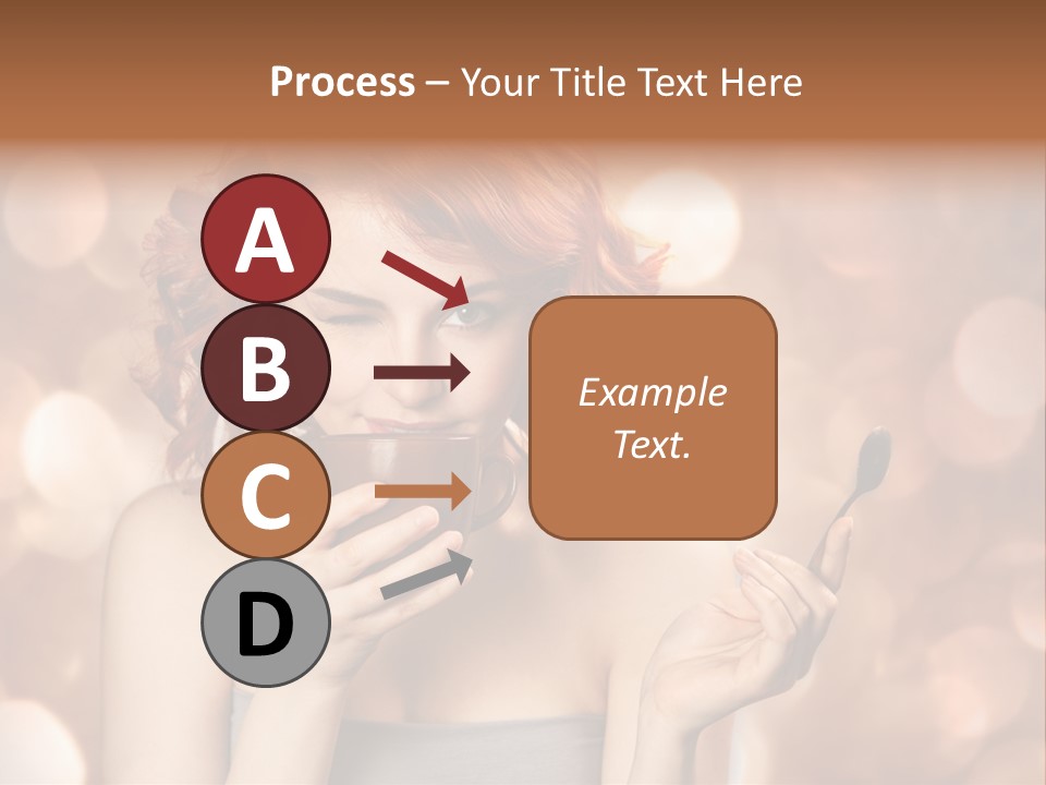 Close Portrait Beauty PowerPoint Template