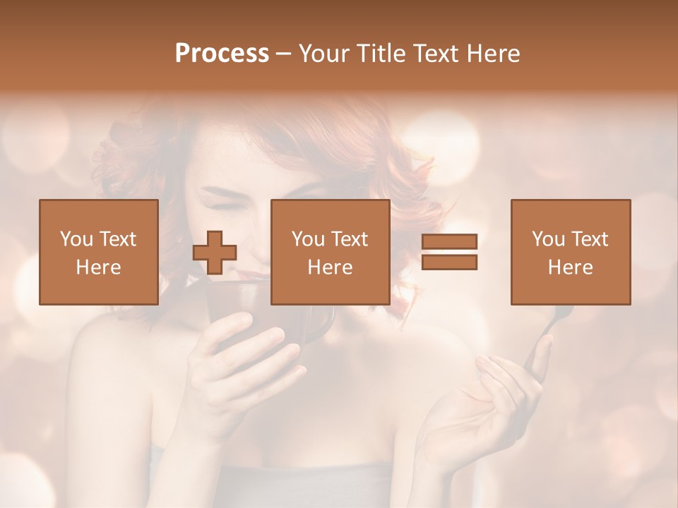 Close Portrait Beauty PowerPoint Template