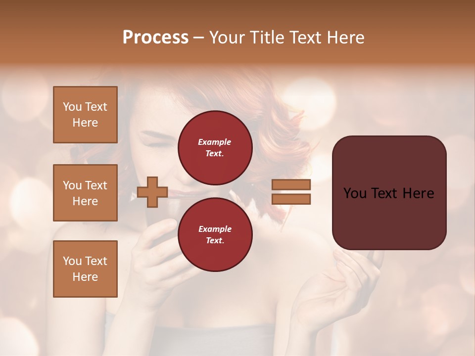 Close Portrait Beauty PowerPoint Template