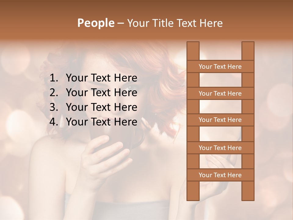 Close Portrait Beauty PowerPoint Template