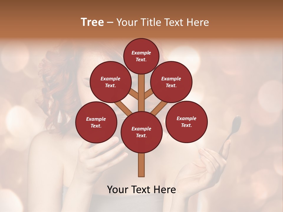 Close Portrait Beauty PowerPoint Template