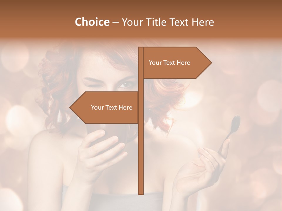 Close Portrait Beauty PowerPoint Template