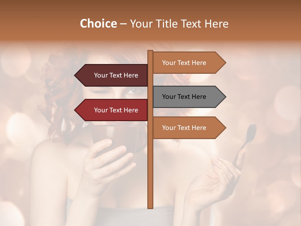 Close Portrait Beauty PowerPoint Template