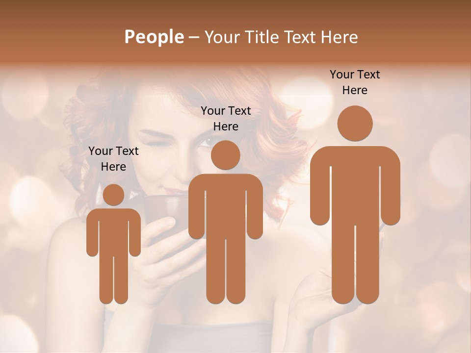 Close Portrait Beauty PowerPoint Template