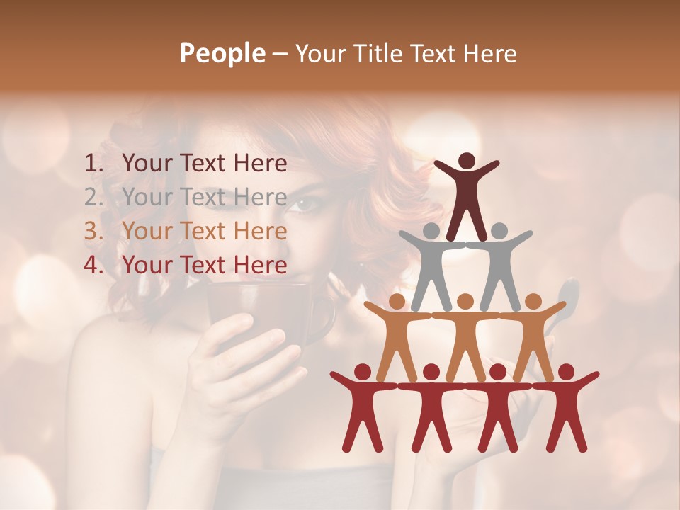 Close Portrait Beauty PowerPoint Template