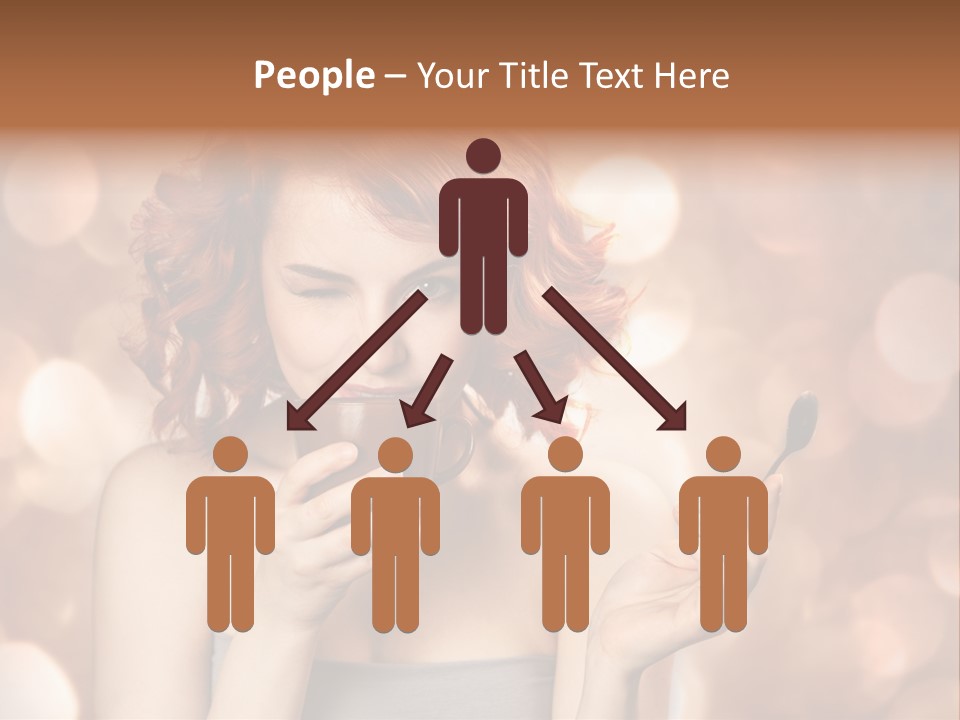 Close Portrait Beauty PowerPoint Template