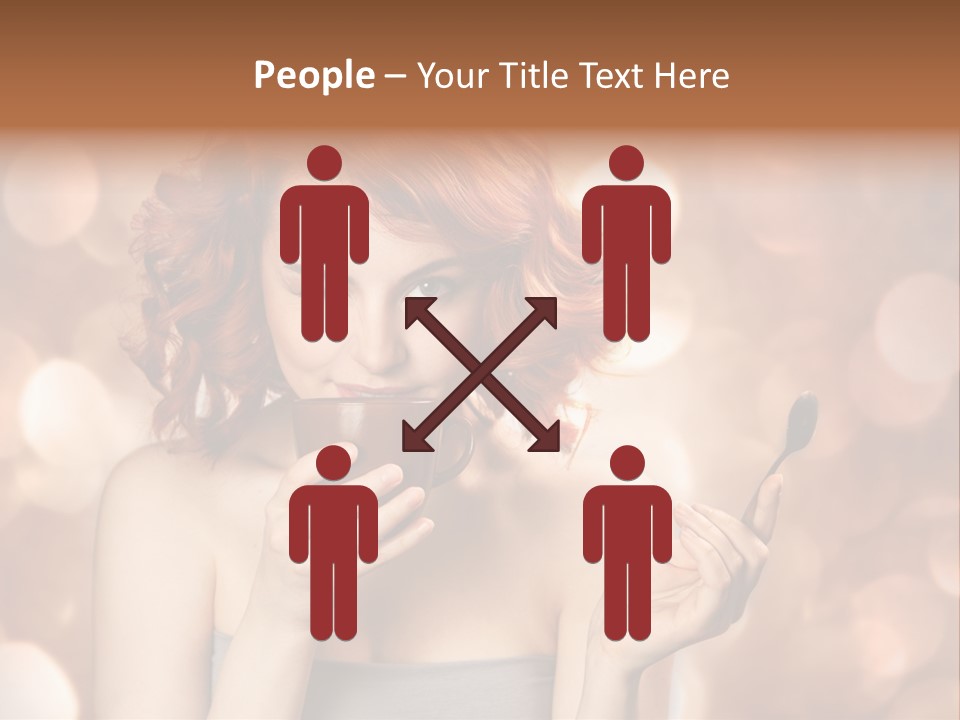 Close Portrait Beauty PowerPoint Template