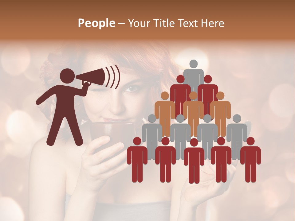 Close Portrait Beauty PowerPoint Template