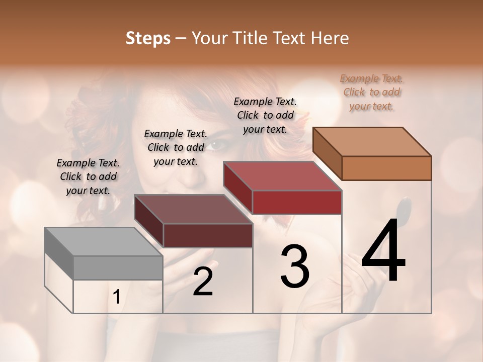 Close Portrait Beauty PowerPoint Template