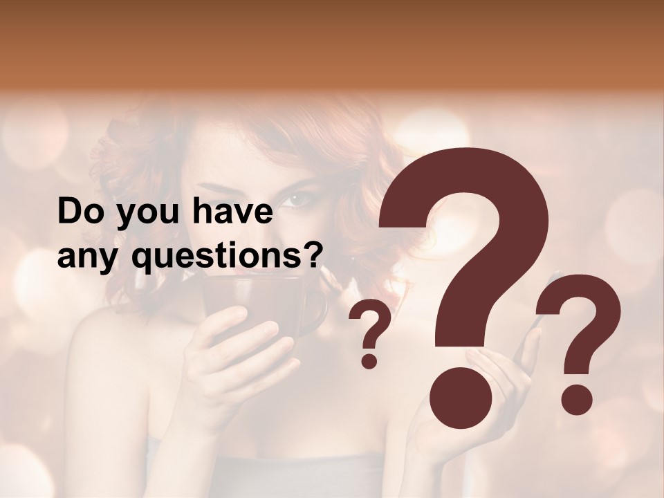 Close Portrait Beauty PowerPoint Template