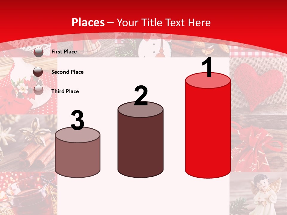 Weihnachtsschmuck Weihnachtsengel Rote PowerPoint Template