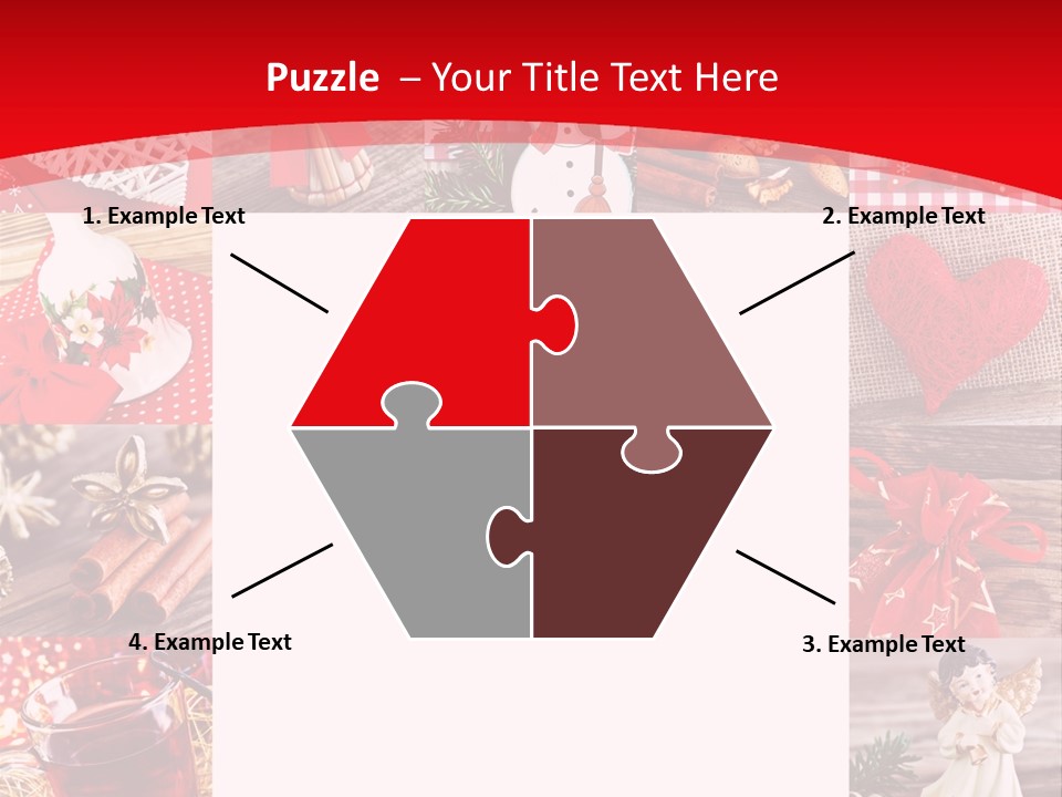 Weihnachtsschmuck Weihnachtsengel Rote PowerPoint Template