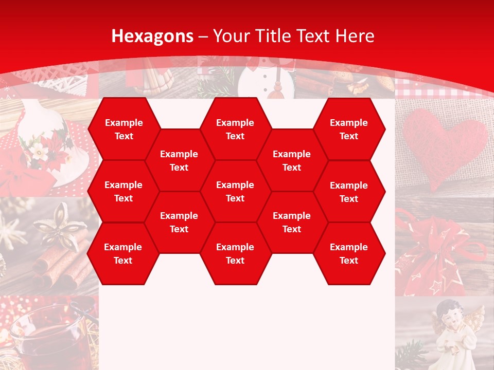 Weihnachtsschmuck Weihnachtsengel Rote PowerPoint Template